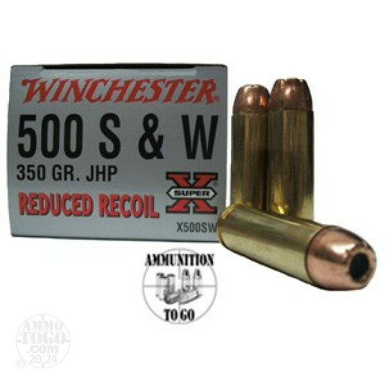 20rds - 500 S&W Winchester Super-X 350gr. Jacketed Hollow Point
